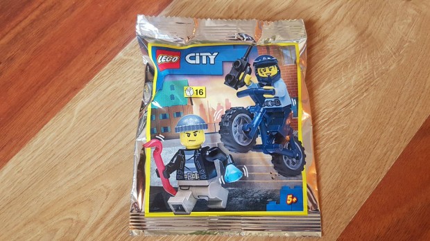 Lego City 952211 Rendrn biciklivel s szlhmossal
