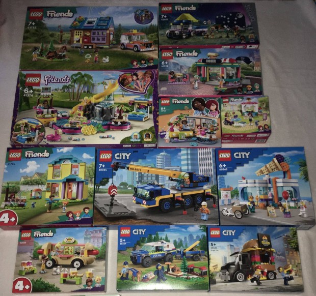 Lego City-Friends szettek 41735-42603-41728-41740-41753-41724 stb