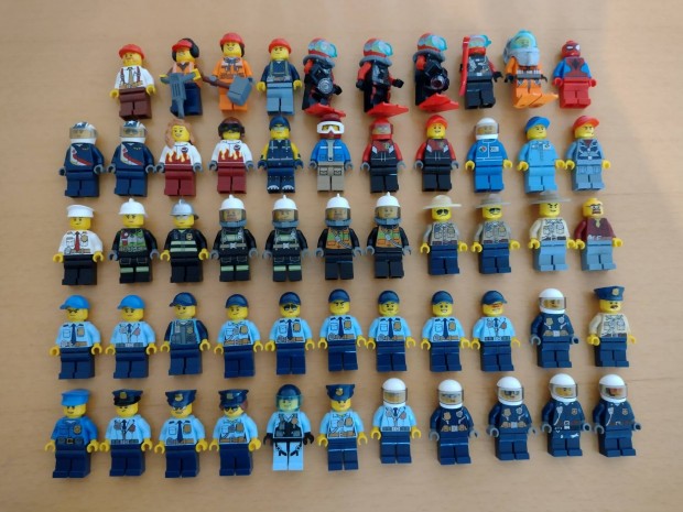 Lego City figurk - 54 darab - jszer 