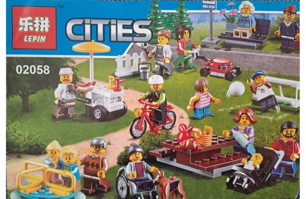 Lego City kompatibilis 60134 Mka a parkban figuracsomag