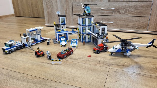 Lego City nagy rendrsgi csomag (Kapitnysg, kamion, helikopter)