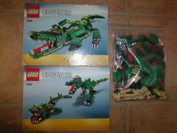 Lego Creator 3in1 Kegyetlen lnyek krokodil dinoszaurusz cpa