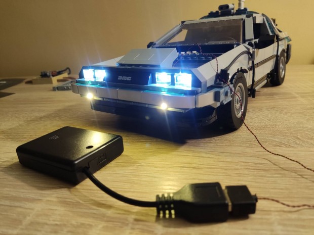 Lego Delorean Vissza a jvbe + Led vilgts 