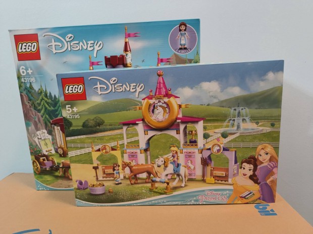Lego Disney 43195 + 43196 Belle s a Szrnyeteg, Aranyhaj j Bontatlan