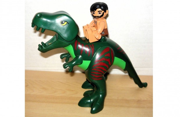 Lego Duplo dn, dinoszaurusz, T-rex sember figurval