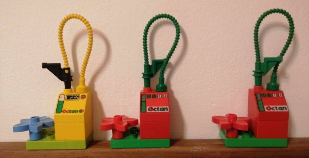Lego Duplo fehér benzinkút tankoló