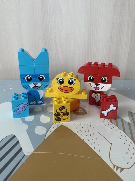 Lego Duplo kutya macska kacsa My first puzzle pets