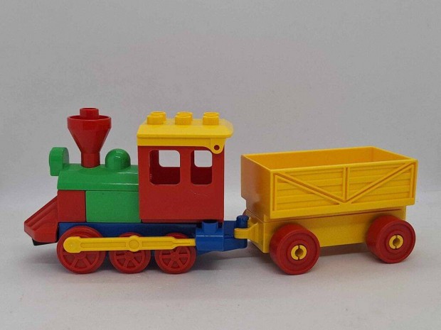 Lego Duplo mozdony, lego duplo vonat utánfutóval