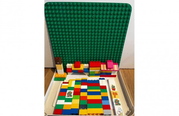 Lego Duplo nagy zöld alaplap + 100 db-os kompatibilis kockacsomag