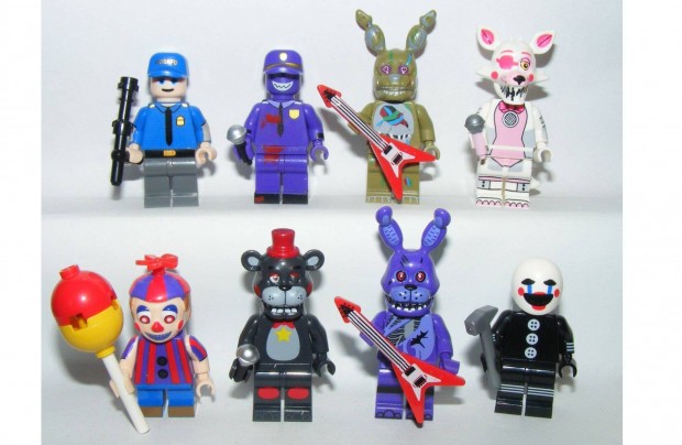 Lego Fnaf Five Nights at Freddy's figurk Spincraft Foxy Bunny Noface