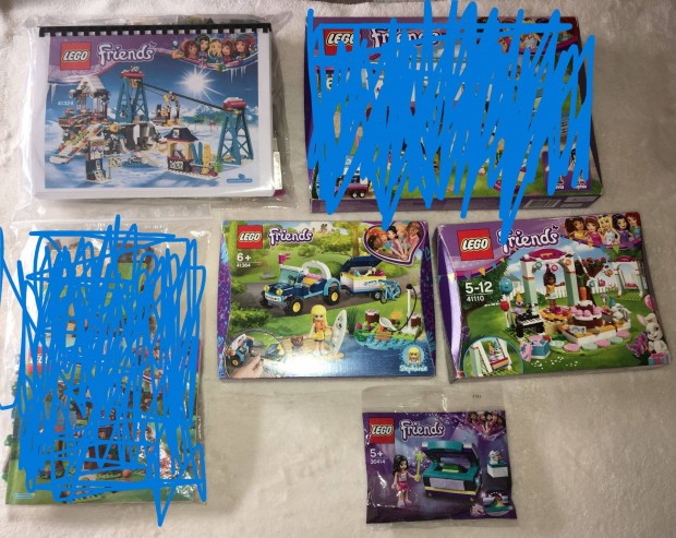 Lego Friends szettek 41324,41364,41110,30414 Eladk hibtlan llapot