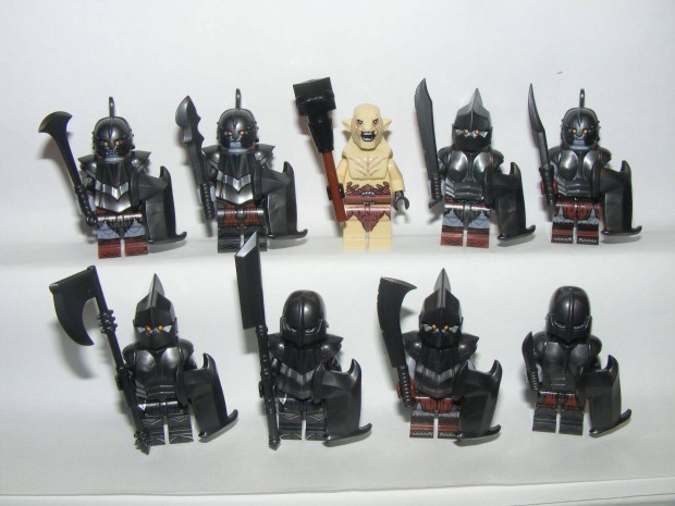 Lego Gyrk Ura Hobbit Castle figurk Gundabadi Orkok Ork katona Azog