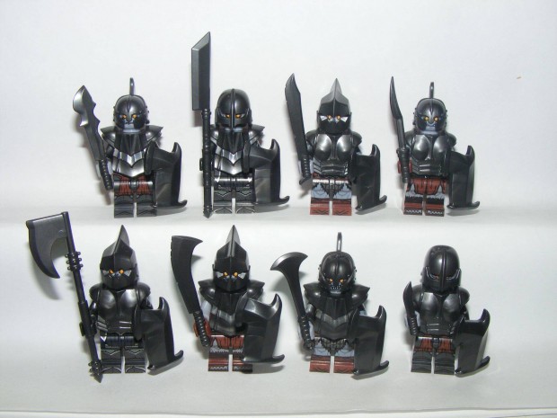 Lego Gyűrűk Ura Hobbit figurák Gundabadi Orkok Ork katona figura 8db