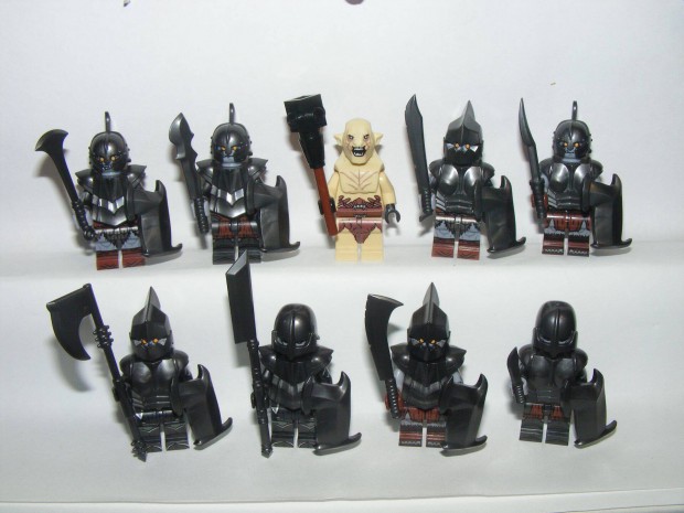 Lego Hobbit Gyrk Ura Castle figurk Gundabadi Orkok katona Azog Ork