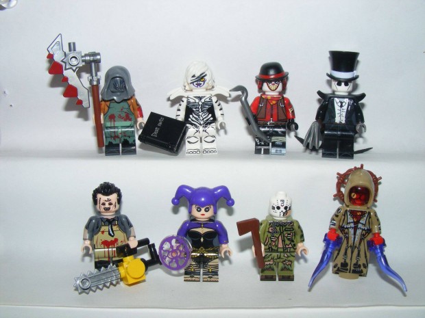 Lego Horror figurk Jason Brpofa Fiona Hall Hentes kaszs 8db figura