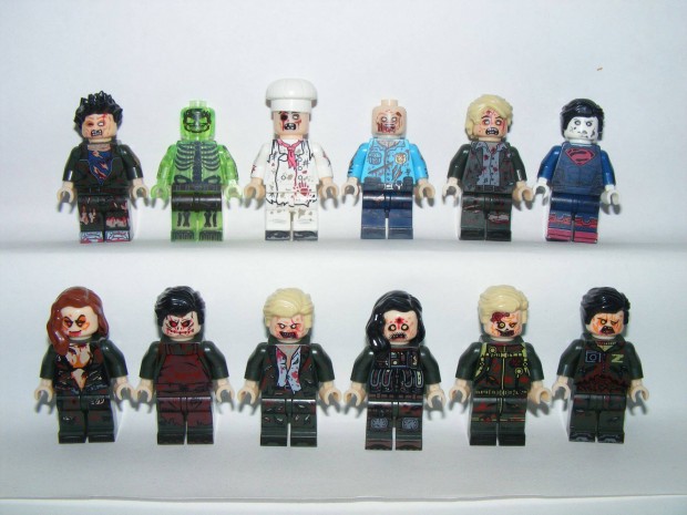 Lego Horror figurk Zombi Zombik figurk Szrny katona rendr 12db