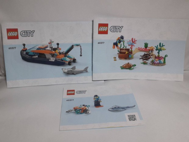 Lego Instructions City Arctic 60377 Explorer Diving Boat 2023