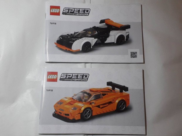 Lego Instructions Speed Champions 76918 Mclaren Solus GT & Mclaren F1
