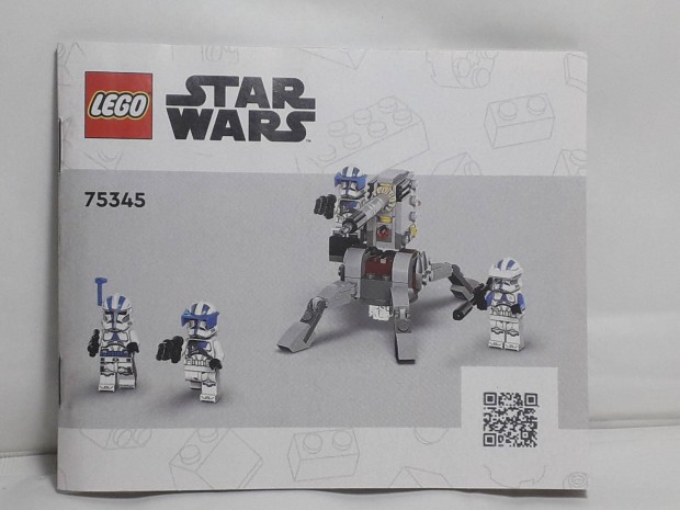 Lego Instructions Star Wars 75345 501st Clone Trooper Battle Pack 2023
