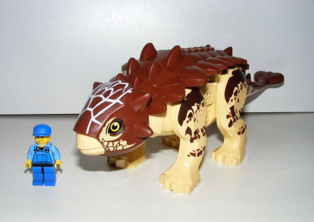 Lego Jurassic World dinoszaurusz figura dínó Nagy Ankylosaurus + Hang!