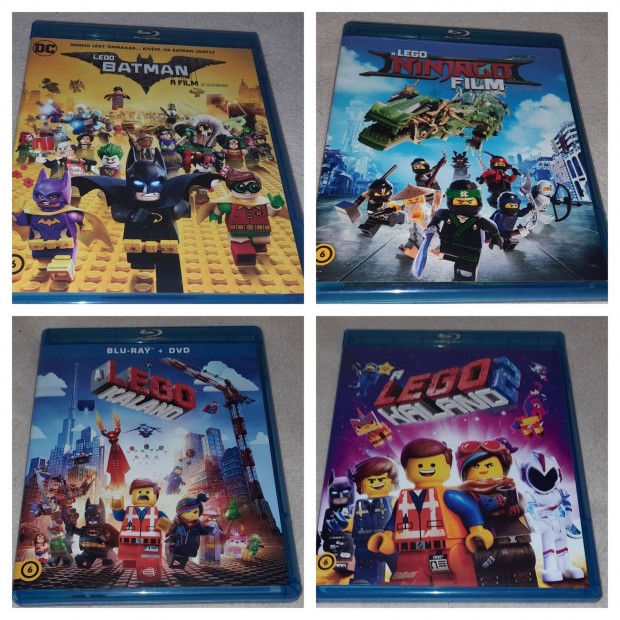 Lego Kaland 1-2,Batman, Ninjago Blu-ray Film Gyjtemny 