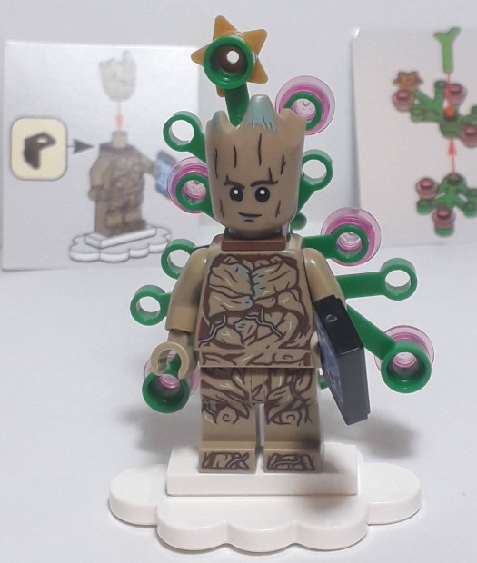 Lego Marvel Superheroes 76231 Groot minifigura (+ Holiday tree) 2022