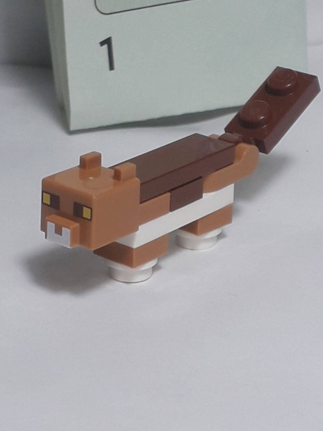 Lego Minecraft 21249 Macska (barna) figura (Brick Built) 2023