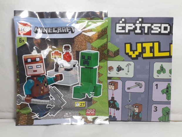 Lego Minecraft Mini Foil Pack 662204 Miner and Creeper 2022