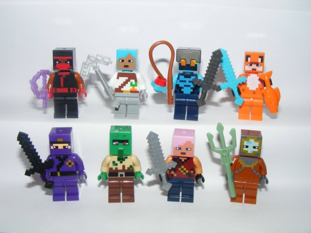 Lego Minecraft figurk Bvr Rka Ninja Zombi Falusi Nether figura