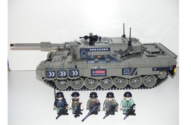 Lego Modern hadvisels Nmet Leopard 2 Tank 38x16x14 cm 1800db j