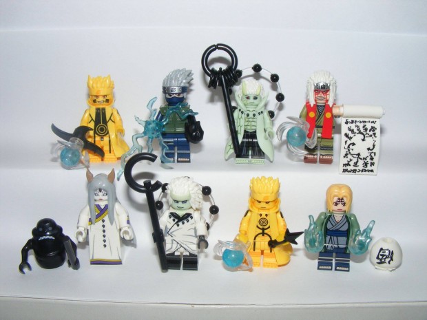 Lego Naruto figurk Uzumaki Naruto Namikaze Minato Kaguya figura