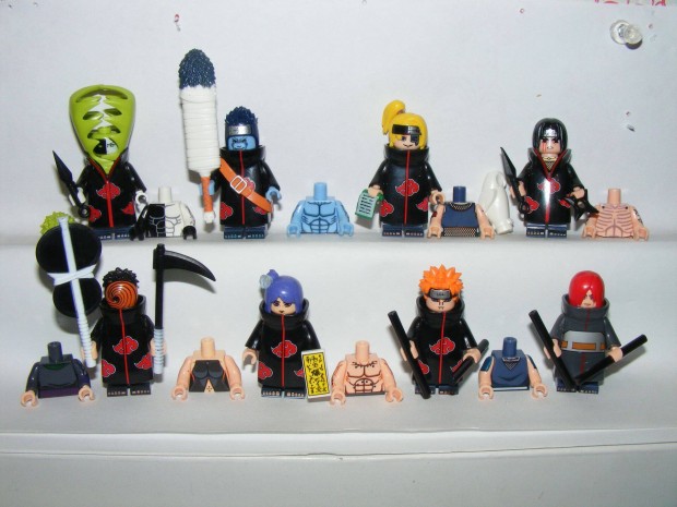 Lego Naruto figurk Zetsu Nagato Konan Yahiko Deidara Hoshigaki figura