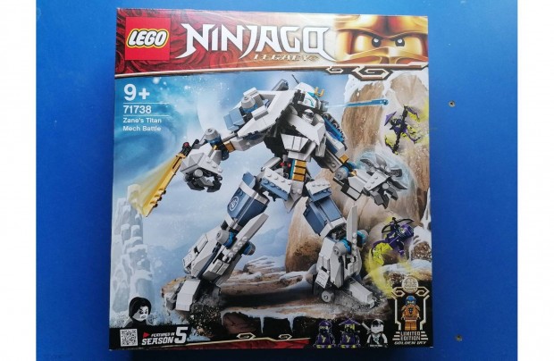 Lego Ninjago - Zane mechanikus Titnjnak csatja 71738 j, bontatlan