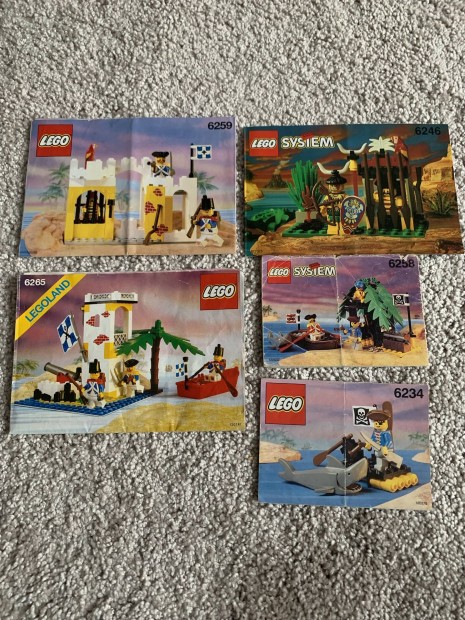 Lego Pirates lersok - 6259, 6265, 6234, 6258, 6246