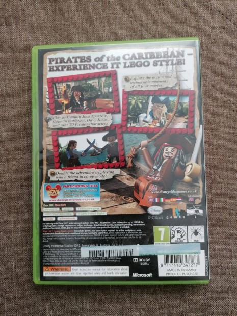 Lego Pirates of the Caribbean Xbox 360 jtk elad! Karib tenger kalz