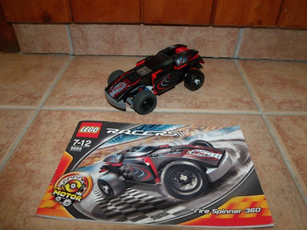 Lego Racers 8669 Fire Spinner360 lendkerekes aut versenyaut komplett