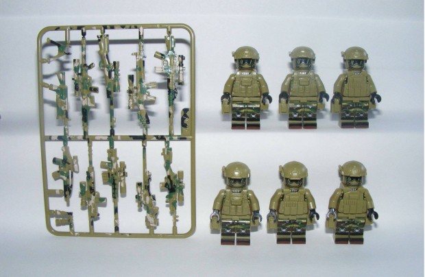 Lego SWAT lczott Dzsungel kommands katonk katona figura 6db j