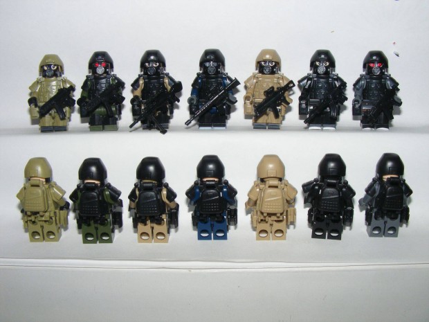 Lego SWAT Call Of Duty Specops kommands katona katonk 7db + fegyver