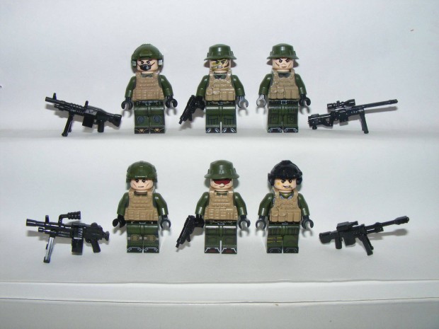 Lego SWAT Dzsungel kommands figurk katonk lczott katona figura 6d