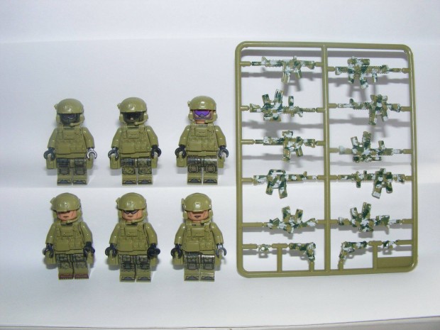 Lego SWAT Ukr lczott Ukrn kommands katonk katona 6db fegyver