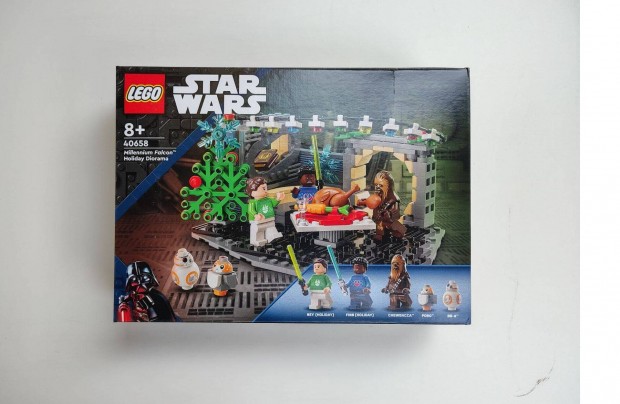 Lego Star Wars 40658 Millennium Falcon nnepi diorma - j, bontatlan