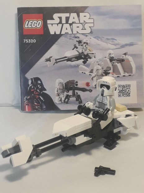 Lego Star Wars 75320 Hoth Scout Trooper minifigura+ speeder bike 2022