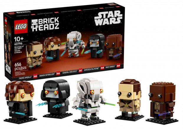 Lego Star Wars A Sithek bosszúja Hősök és gonosztevők 40796 Brickheadz