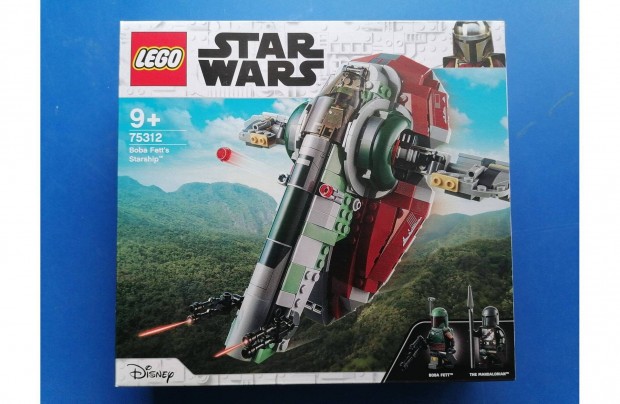Lego Star Wars - Boba Fett csillaghajja 75312 j, bontatlan