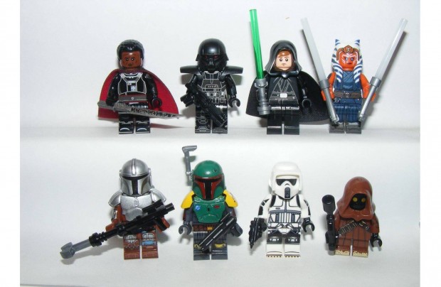 Lego Star Wars figurk Ahsoka Boba Fett Dark Trooper Jawa Moff figura