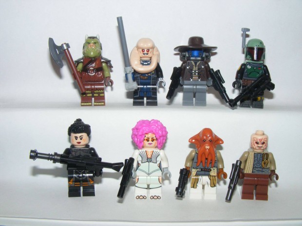 Lego Star Wars figurk Bib Fortuna Cad Bane Gamorrai r Boba Fett 8db