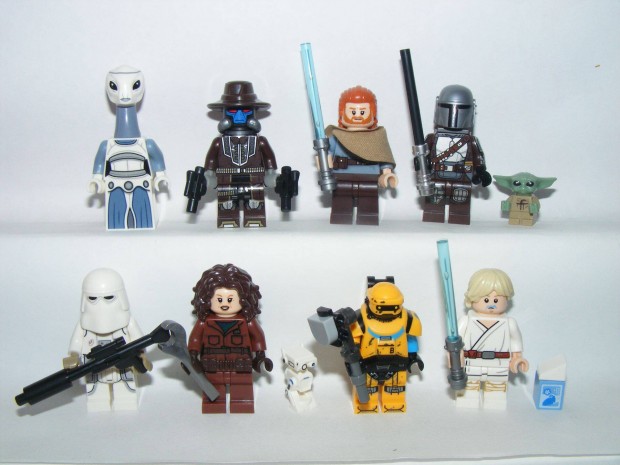 Lego Star Wars figurák Caminoi Mandalóri Mando Baby Yoda Cad Bane