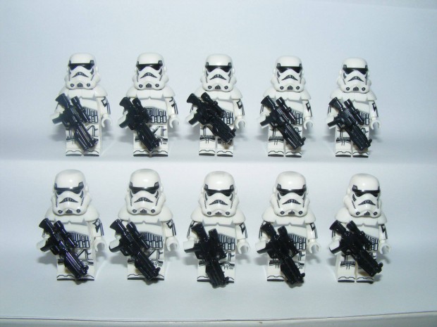 Lego Star Wars figurk Custom Imperial Stormtrooper figura fegyver 10d
