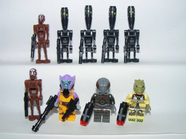 Lego Star Wars figurák Fejvadász Zeb Lom4 Bossk Asassin droid figura Ú