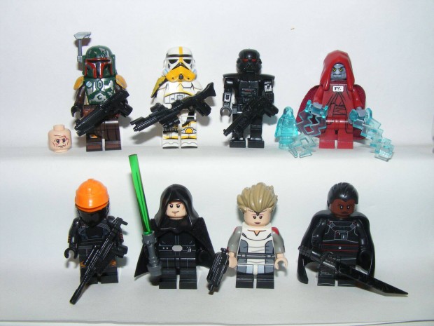 Lego Star Wars figurk Palpatine Uralkod Luke Boba Fett Moff Gideon